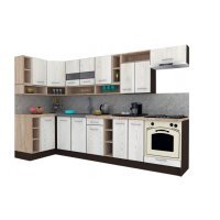 Bucatarie de Colt COSSY NEW ST. 120-320, Wenge / Decor K010